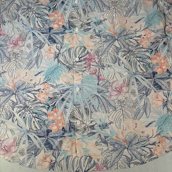 Tommy Bahama Men's Big & Tall Bahama Coast Glow Palms IslandZone Camp Shirt 4XLB - Picture 5 of 12